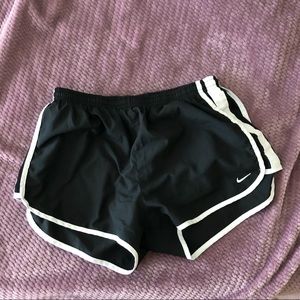 Nike Dri Fit Black Striped Running Shorts